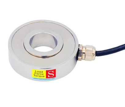 Capteur de force annulaire 0-50kN Cellule de charge forme de donut